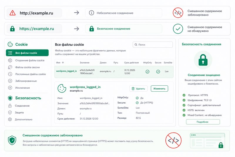 Cookie сессии WordPress и HTTPS