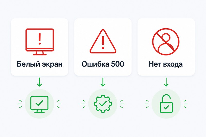 Типовые ошибки WordPress у новичков
