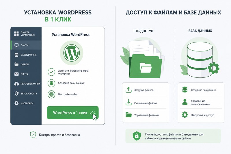 Два способа установки WordPress