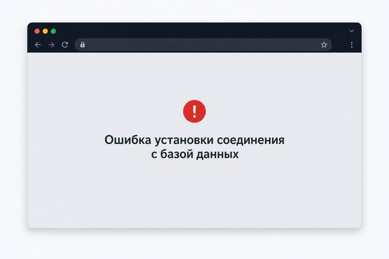 Ошибка установки соединения с базой данных WordPress