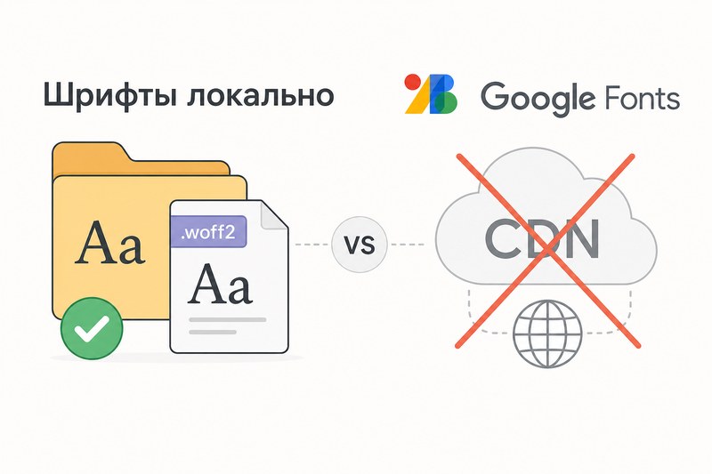 Локальные шрифты для Elementor