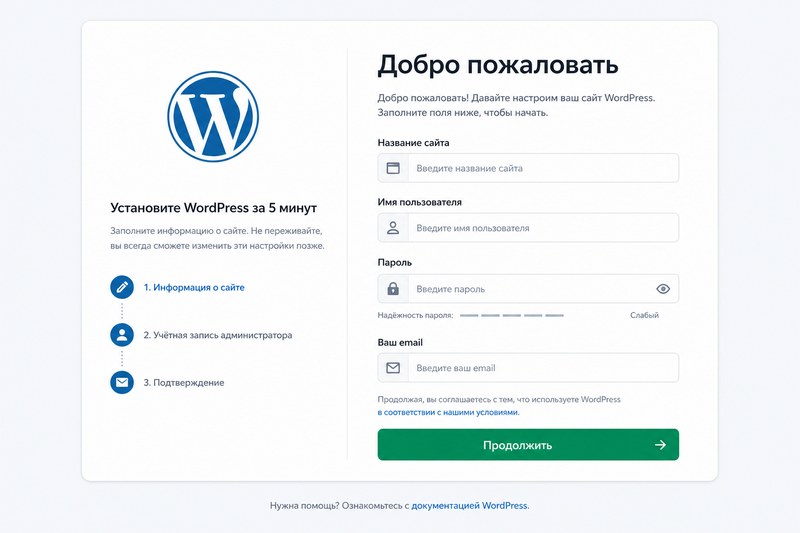 Мастер установки WordPress