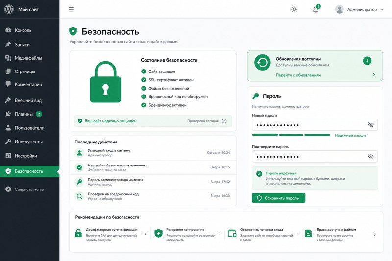 Базовая безопасность WordPress после установки