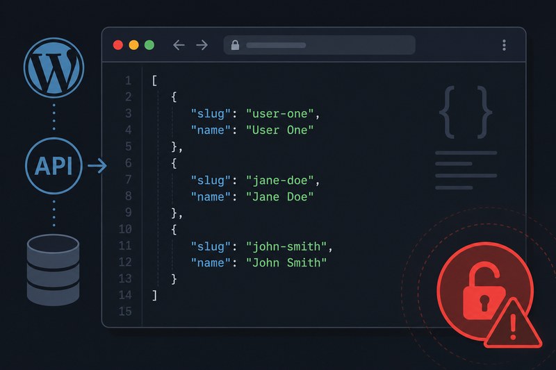 Утечка логинов через WordPress REST API wp-json users