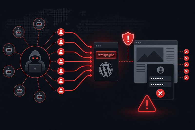 Атака на WordPress через xmlrpc.php