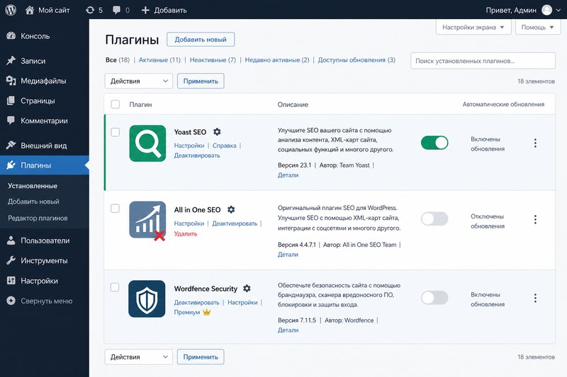 Один SEO-плагин WordPress