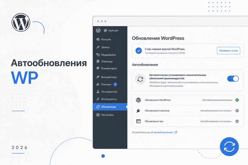 Уведомление об обновлении WordPress 7.0