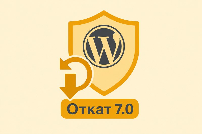 Откат WordPress после неудачного обновления