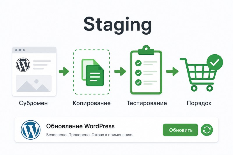 Обновление WordPress 7.0 на тестовой копии