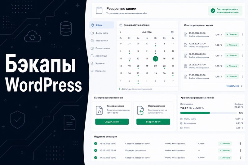 Бэкап WordPress: 4 способа и как выбрать свой
