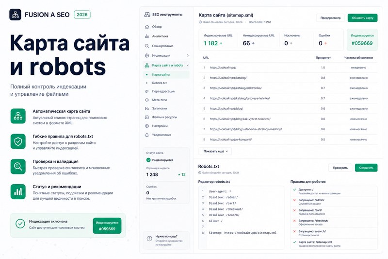 Sitemap и robots